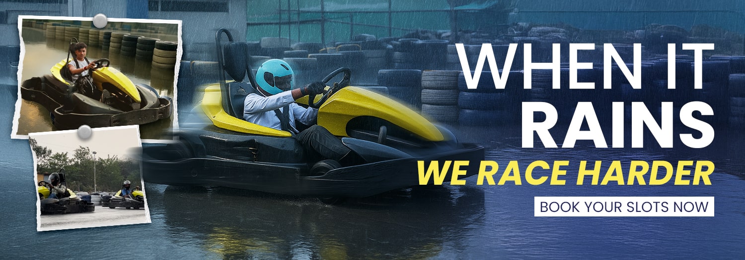 go karting in rain