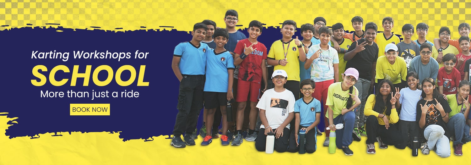 go karting for students school event