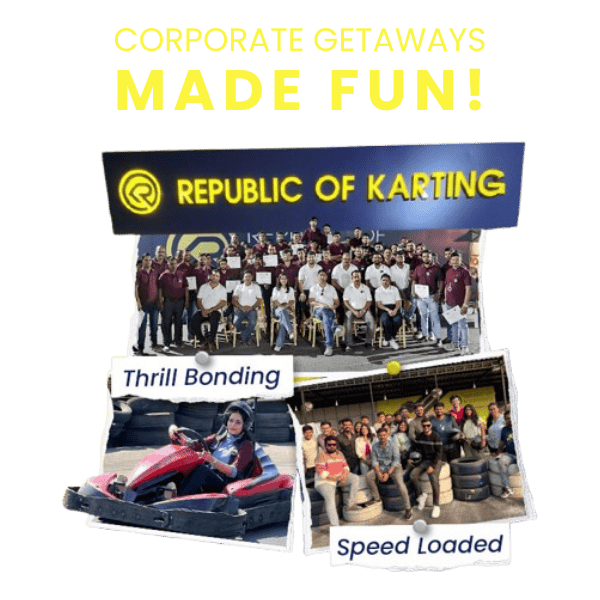 corporate team bonding at republic of karting