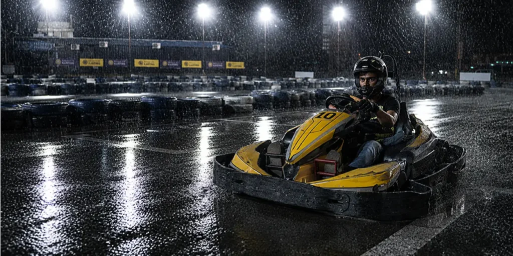 go karting in rain republic of karting